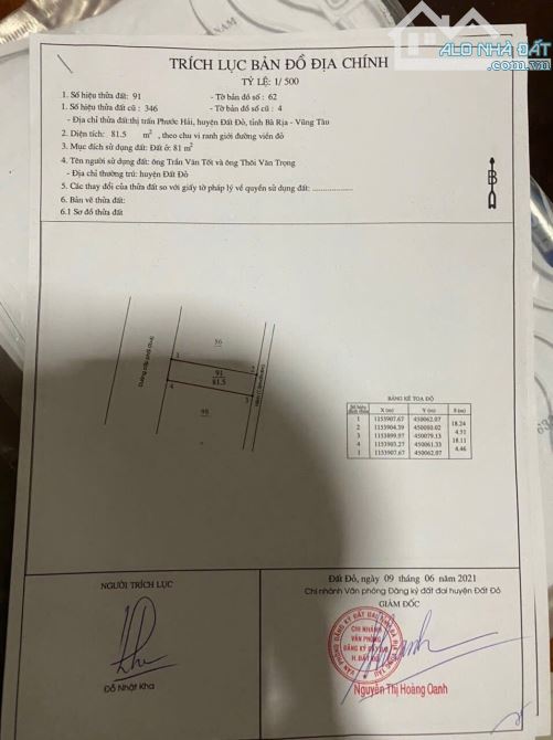 Cách bờ kè Phước Hải 200m - Tđc Lê Lai- Phước Hải  🌈🌈🌈DT: 81.5m2 (4.5x18m); đất ở đô th - 5