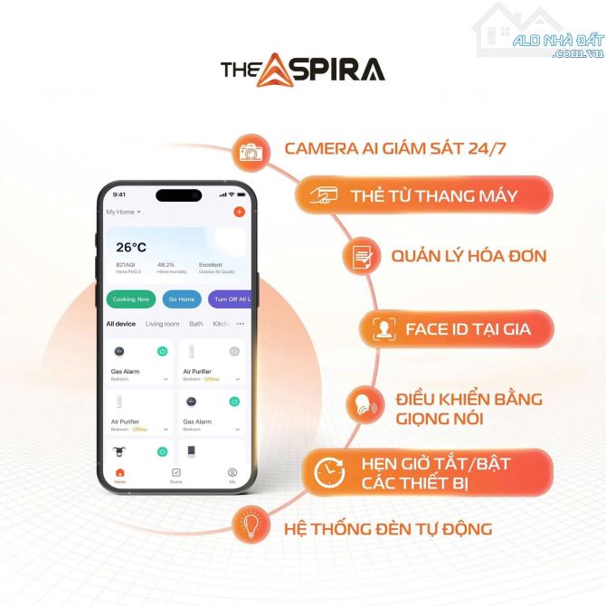 SIÊU PHẨM THE ASPIRA,CĂN HỘ SMART HOME CHUẨN QUỐC TẾ, GIÁ CHỈ TỪ 1,85 TỶ - 4