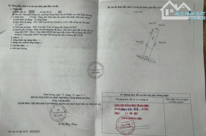 3,2Tỷ TL🔥Bán 175,9m2 Nhà Cấp 4 Mặt Tiền đường Hưng Định 22 p.Hưng Định, Tp.Thuận An - 7