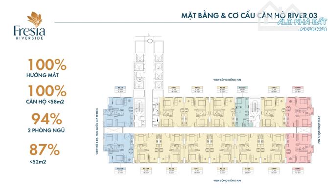 Căn hộ Fresia Riverside giá từ 1.79 tỷ/căn hộ, thanh toán chỉ 2%/đợt, có NH hỗ trợ vay 70% - 7