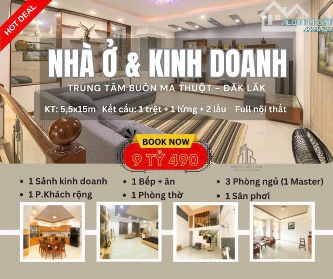 Cần bán nhà Kế bên ngân hàng Bắc Á (Trần Nhật Duật)  Thông tin nhà:   - GIÁ : 9,5 TỶ   1. - 9