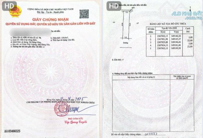 Hàng đẹp suất 110m đấu giá Tân Dân, Khoái Châu vị trí gần trường, giá đầu tư chỉ 3x triệu - 3