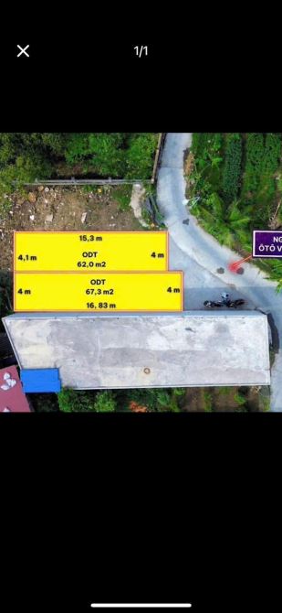 Bán 67m2 đất Hoàng Lâu đường thông rộng 3,2m
