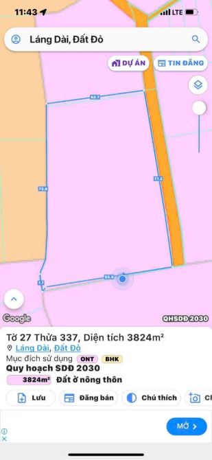 CẦN BÁN LÔ ĐẤT ĐEP MẶT TIỀN NHIỀU KHU DÂN CƯ SÁT QL55 CÁCH BIỂN 6km