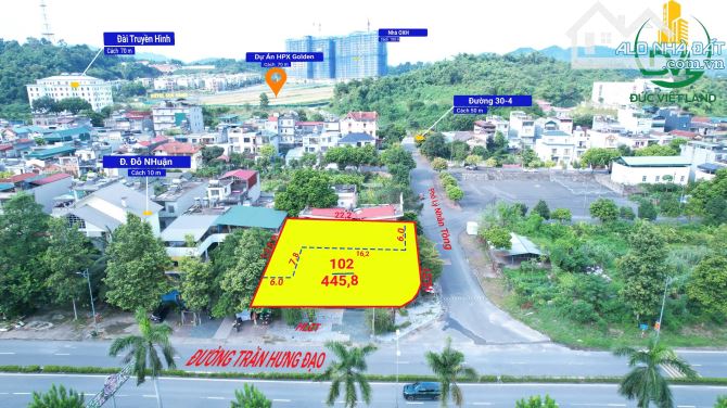 Bán lô Biệt thự 3 tầng 2 mặt thoáng Trần Hưng Đạo và Lý thường kiệt dt 445,8 m2