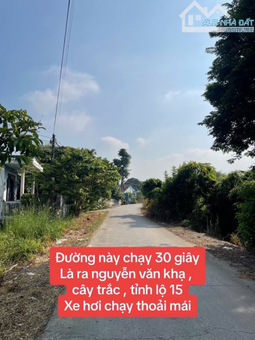 Bán đất mặt tiền đường bê tông 6m 1/ đường Cây Trắc xã Phú Hoà Đông 5x28 140m2 Full Thổ Cư