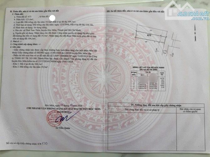 Bán nhà cấp 4 Thới Tam Thôn 124m2 giá 840 triệu SHR - 6