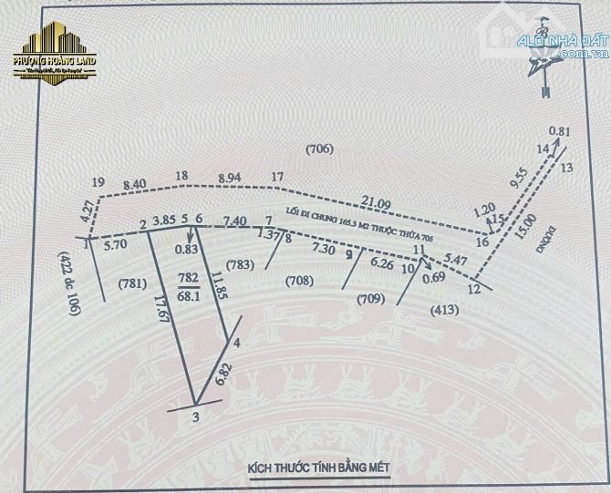 BÁN ĐẤT NGHI ĐỨC PHƯỜNG VINH PHÚ – CÁCH UBND CHỈ 150M 68,1m2 TÂY BẮC