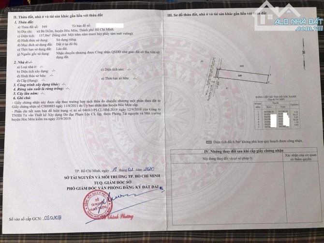 Bán gấp căn nhà ở Bà Điểm- Hóc Môn, để trả nợ. Giá chỉ có 980 triệu, DT 157m2.SHR.