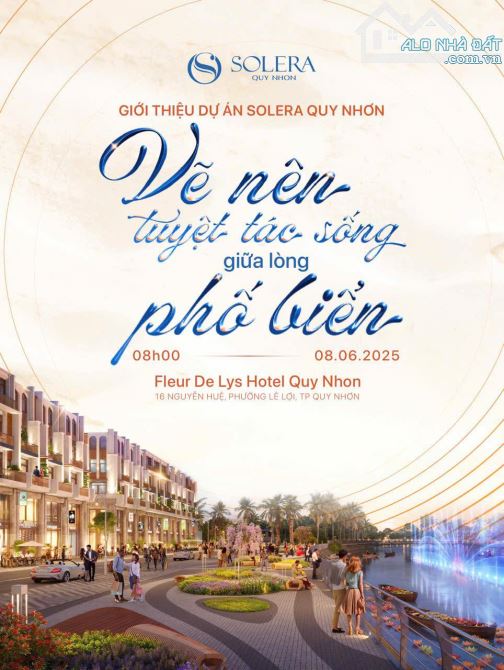 Nhà phố liền kề view sông, view công viên dự án Solera Quy Nhơn