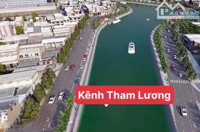 Bán Đất Mặt Tiền Kênh Tham Lương Q12- 609M2( 12 x 55m )- Chỉ 35 Triệu/M2. - 1