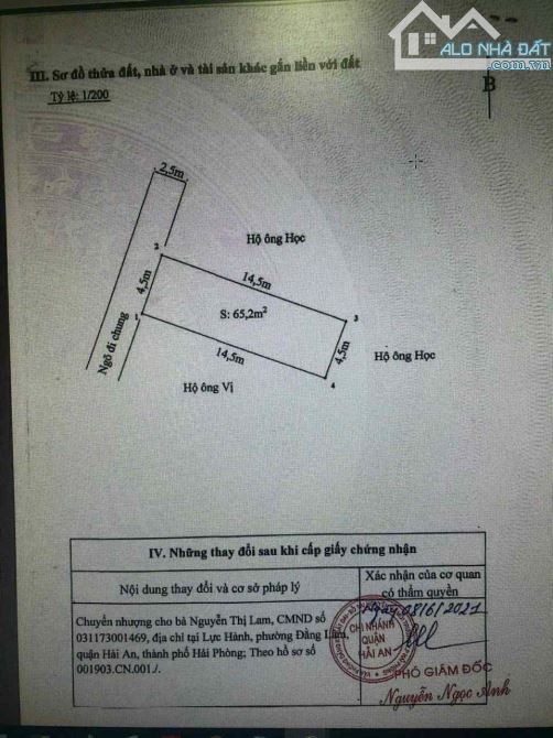 🛎️🛎️ Bán lô đất ngõ tuyến đầu Cát Khê, Tràng Cát 65,2m2 giá 23 triệu/m2 - 1