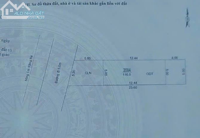CHÍNH CHỦ BÁN ĐẤT ĐẸP – P. CÁI RĂNG, TP. CẦN THƠ - DT: 116M2 – GIÁ 1,75 TỶ - 3