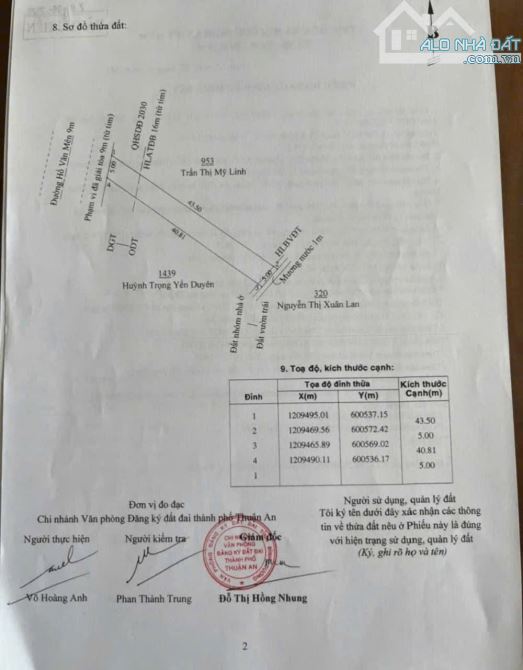 2 Lô Đất Liền Kề (9m mặt tiền) Đường Hồ Văn Mên, An Thạnh, Gần Cảng An Sơn - 2