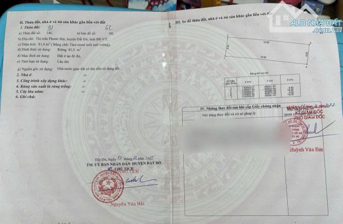 Cách bờ kè Phước Hải 200m - Tđc Lê Lai- Phước Hải  🌈🌈🌈DT: 81.5m2 (4.5x18m); phun tc - 3