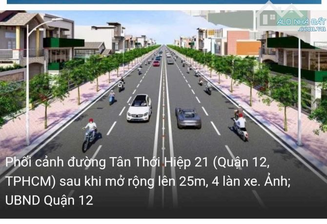 Bán đất đường rộng 8m, (4,2x22), Tân Thới Hiệp 21, gần Bệnh Viện Q12 - 3