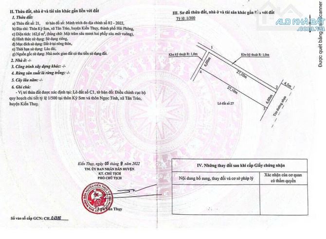 162,6m2 đất đấu giá Tân Trào, Kiến Thụy gần khu công nghiệp - 3