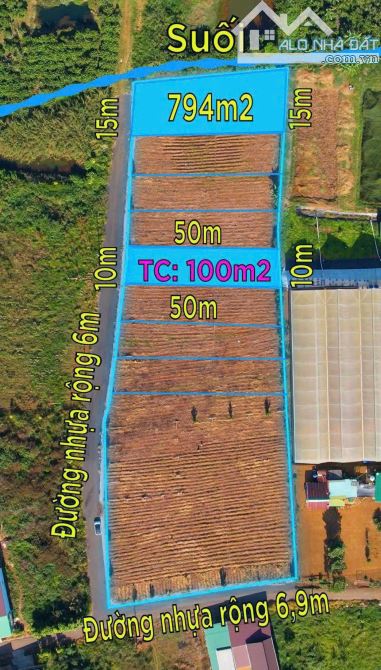 Cần bán đất 500m2 sẵn 100 thổ cư ngay Chợ Lộc Quảng Giá 1,1 tỷ - 4