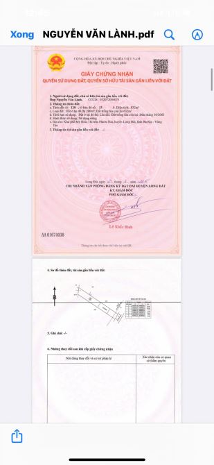 BÁN LÔ ĐẤT 1580M2 SẴN 200M TC ĐẤT ĐÃ ĐƯỢC XÂY CỔNG RÀO KIÊN CỐ XÃ PHƯỚC HẢI ,BRVT - 9