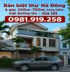 Bán  9 căn Biệt thự Hà Đông 700m, siêu sang, đẳng cấp gia chủ, hơn 100 tỷ