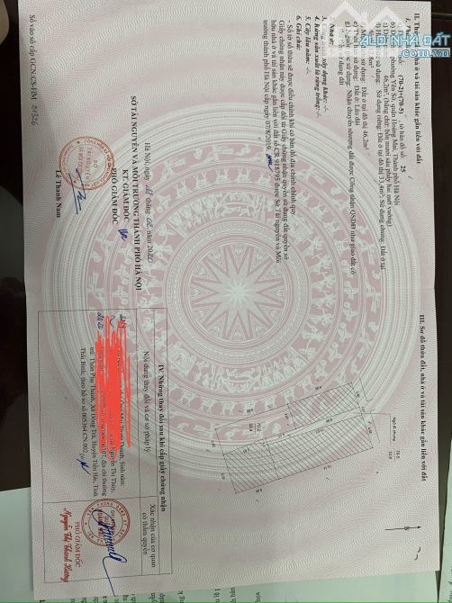 Bán nhà đường tam Trinh quận Hoàng Mai