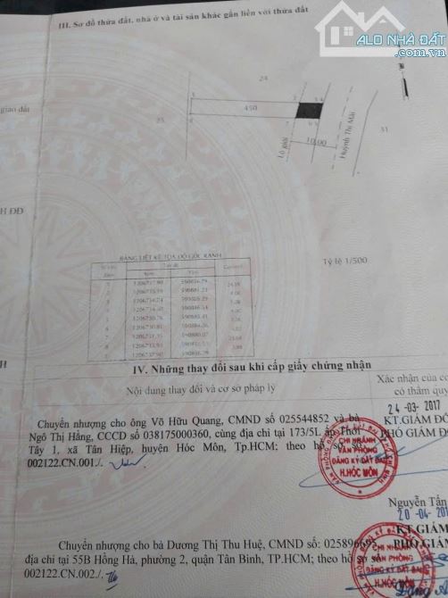 CẶP ĐẤT (8x29) 2SHR - MẶT TIỀN HUỲNH THỊ MÀI – FULL THỔ CƯ – GIÁ TỐT HÓC MÔN - 3