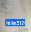 ĐẤT GÓC 2MT đường Hòa Minh 26 & Hòa Minh 29 -View quỹ đất TTTM