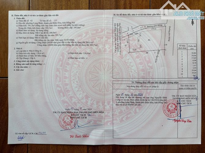 Bán gấp lô đất 2 mặt tiền đường giao thông, vị trí đẹp tại Biên Hòa,Đồng Nai