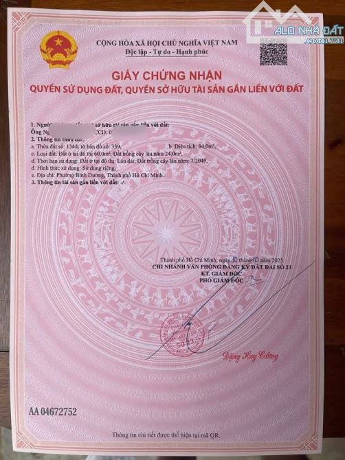 Đất Dx043 Phú Mỹ, Dt 4.5x19m giá 2tỷ950. Nhựa 8m