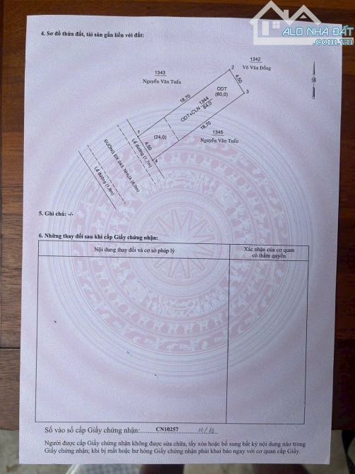 Lô đất Phú Mỹ ngay KDC hiệp thành 3 - 2