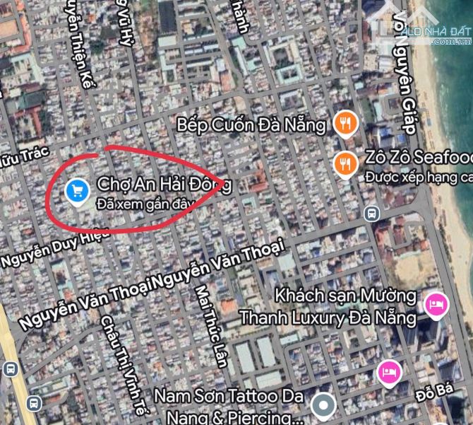 🔥 Nhà mặt tiền Nguyễn Duy Hiệu , Sơn Trà , sát  chợ kinh doanh sầm uất , - Đường 7m5