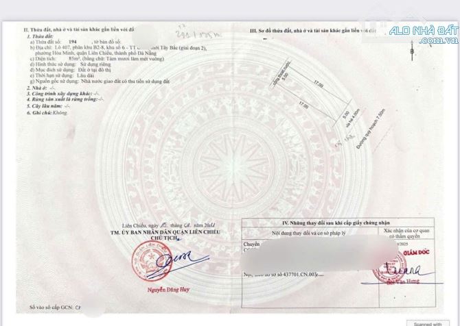 MỘT LÔ DUY NHẤT ☆ ĐƯỜNG 7m5 NGUYỄN CHƠN ☆THÔNG HOÀNG THỊ LOAN CHỈ 6,490 tỷ - 1