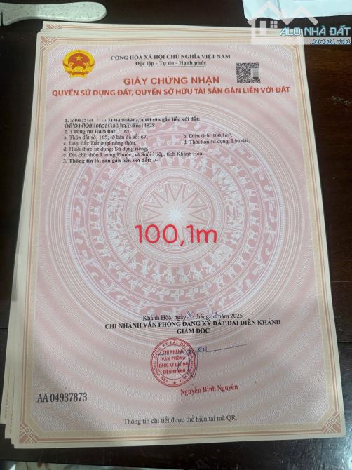 Bán đất Bình Lộc thôn Lương Phước full thổ cư đường thông ngay chợ Diên Bình đi thẳng vào - 5