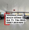 2.300m2 kho BẠCH ĐẰNG. Ga t1. Giáp Gò Vấp. Phú Nhuận