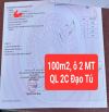 Bán 100m2 (5×20), QL2C, kbu Bê tông Đạo Tú, 100% thổ cư, 2 mặt tiền. Giá 3,3xx tỉ