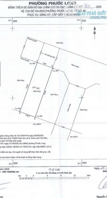 70m² ( 4,68 x 15m ) - full đất ở Hẻm 6m ô tô tránh - 1