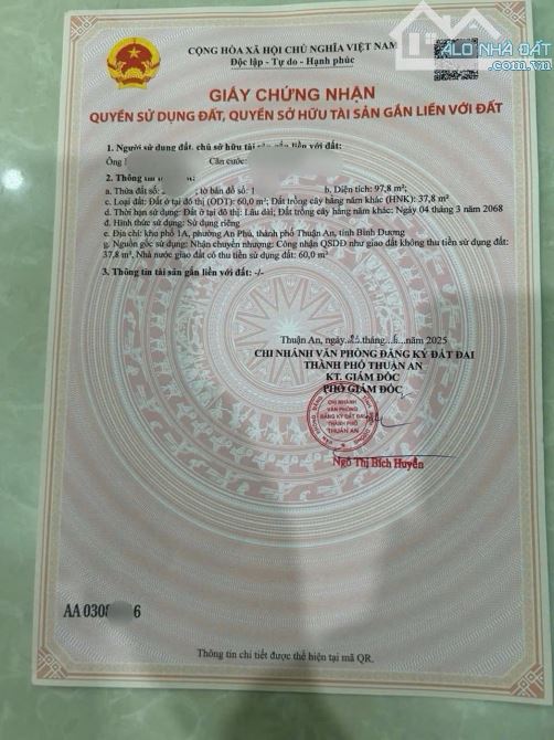 4Tỷ TL🔥Bán đất 97,8m2 Mặt Tiền đường An Phú 04 , p.An Phú, Tp.Thuận An - 7