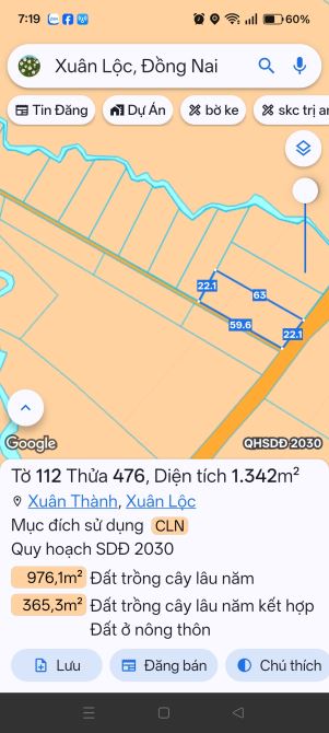 ✓Du Án dành cho nhà đầu tư. G.ía 3xx/sao..đến 6xx/sào Có tách bán lẻ từng sào . Ai mua hết - 5