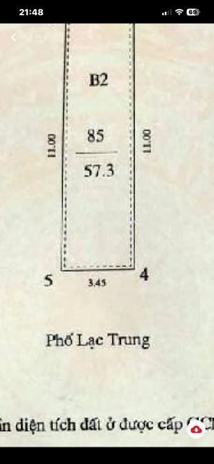 Chỉ 29 tỷ Nhà mặt phố lạc Trung-57m2-MT3.5m-dòng tiền ổn định