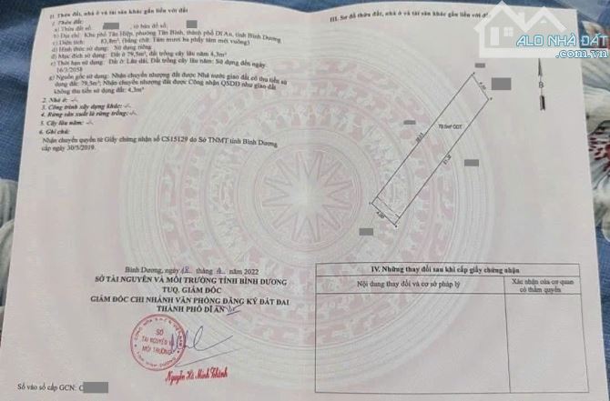 đất giá rẻ 83.8m2 1,8 tỷ  gần đường Nguyễn Thị Tươi  p.Tân Bình - 5