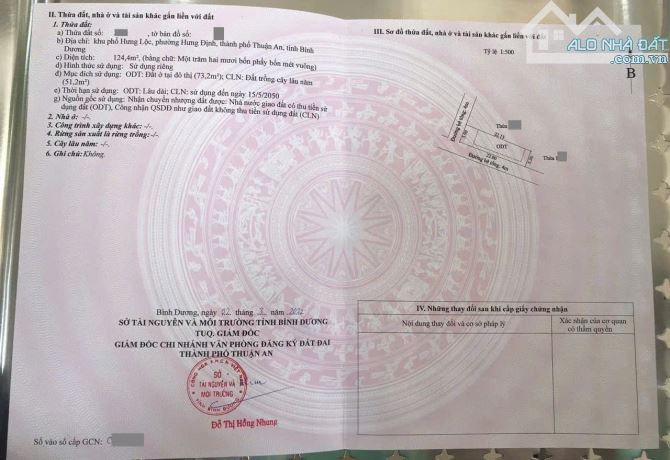 Bán lô góc 5.9x22m, hẻm Chòm Sao p. Hưng Định - 1