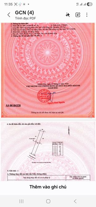 Bán 3 lô đất đẹp mặt tiền Thành Hồ, Diên Phước đường hiện trạng nhựa 8m, quy hoạch 24m - 4