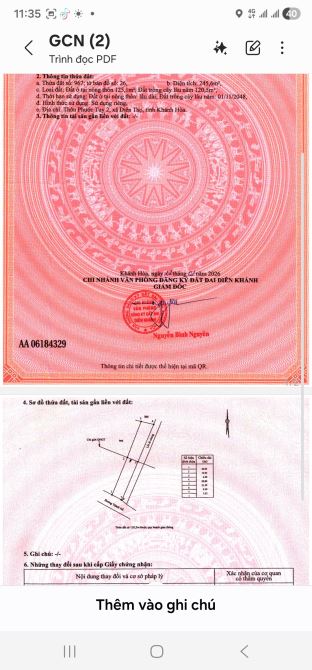 Bán 3 lô đất đẹp mặt tiền Thành Hồ, Diên Phước đường hiện trạng nhựa 8m, quy hoạch 24m - 5