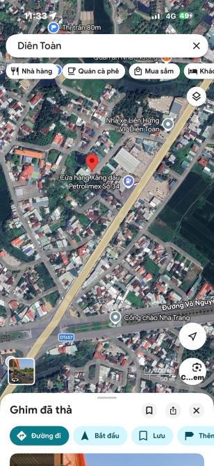 Bán đất Diên Toàn Diên Khánh đường oto rộng 13m gần bến xe phía Nam mới - 1