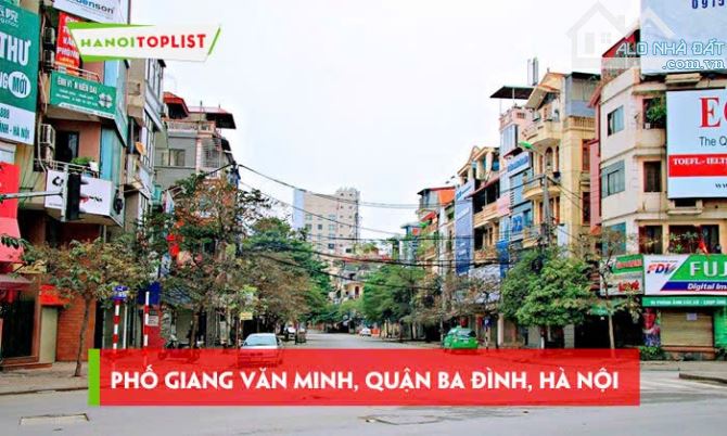 BÁN TÒA NHÀ CĂN HỘ & VĂN PHÒNG – KHU PHỐ GIANG VĂN MINH – BA ĐÌNH – HÀ NỘI