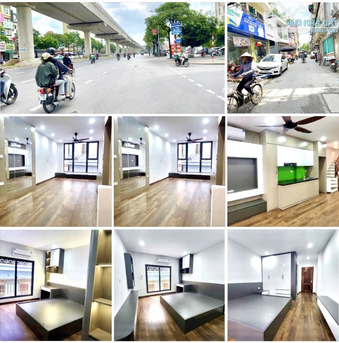 Nhà gần Nhổn, Cầu Diễn, QL32 mặt đường kinh doanh ô tô tránh 6 tầng thang máy hơn 9 tỷ