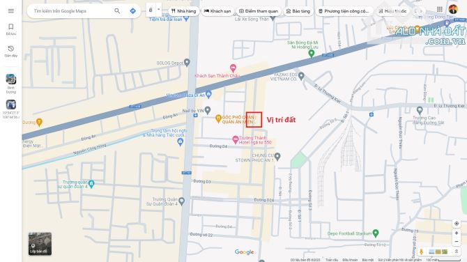 Bán đất 20x53m, mặt tiền KD đường N2 KDC Sóng Thần B p. Dĩ An kế Vincom 550 - 2
