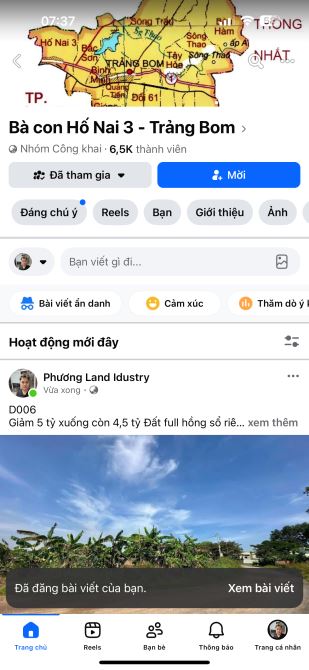 D006 Giảm 5 tỷ xuống còn 4,5 tỷ Đất full hồng sổ riêng 72m mặt tiền, view hồ 3 tháng 2. P - 1