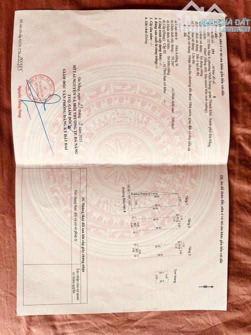 Bán nhà 4 tầng mặt tiền đường Bàu hạc 4 thanh khê Đà nẵng 8 tỷ xx - 1