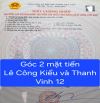 ĐẤT LÔ GÓC 2 MẶT TIỀN LÊ CÔNG KIỀU – THANH VINH 12 - XÂY CĂN HỘ Y BÀI